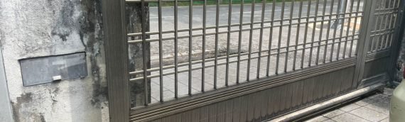 Ampang Autogate Sliding – G-Force Sliding Autogate Dan Roda Telah Rosak